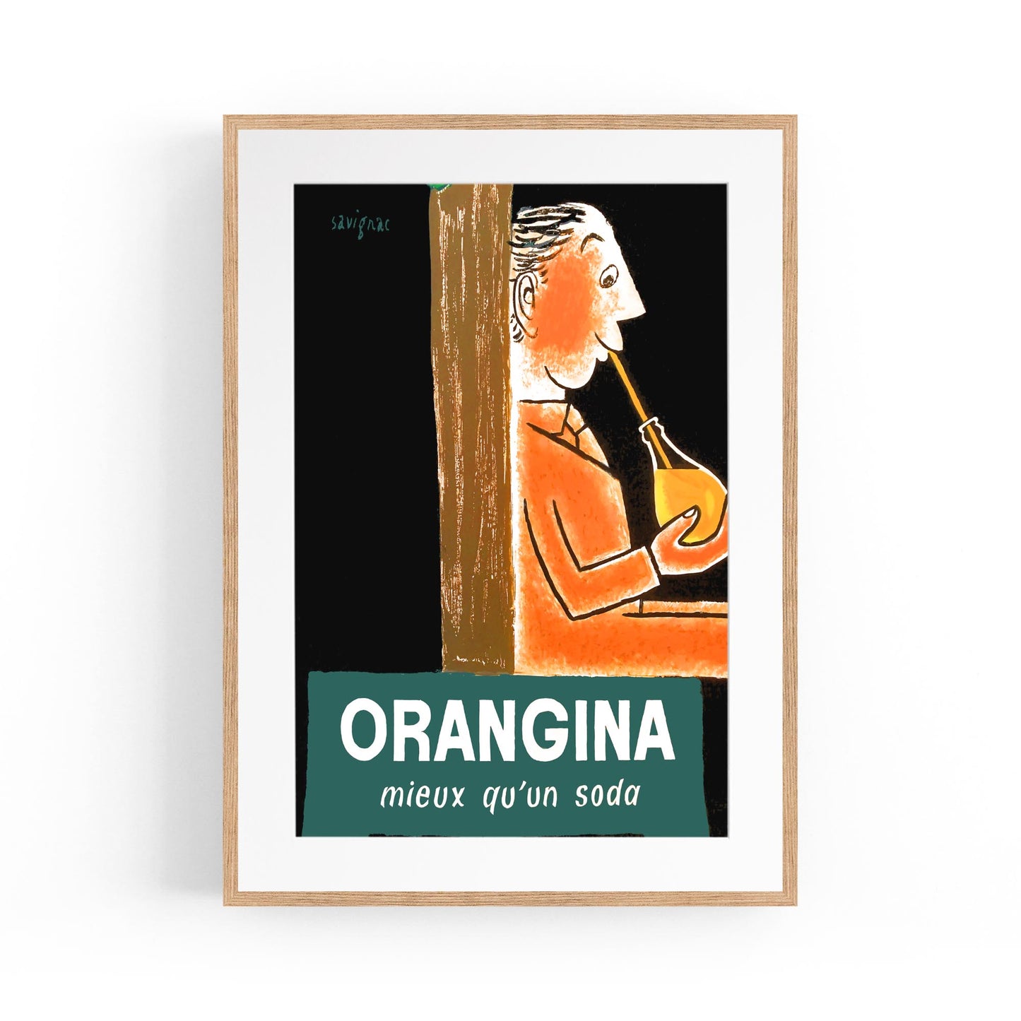 Orangina Meiux Qu'un Soda Drink | Framed Vintage Poster