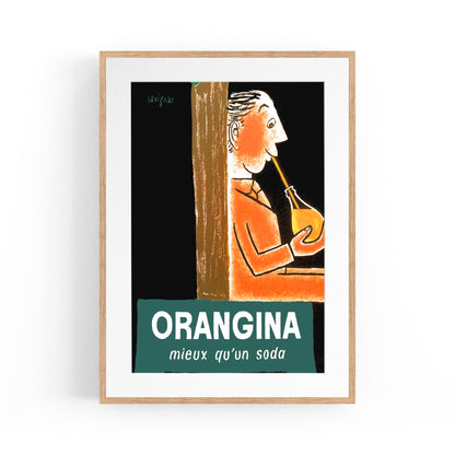 Orangina Meiux Qu'un Soda Drink | Framed Vintage Poster