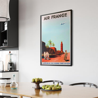 Air France - North Africa | Framed Vintage Travel Poster