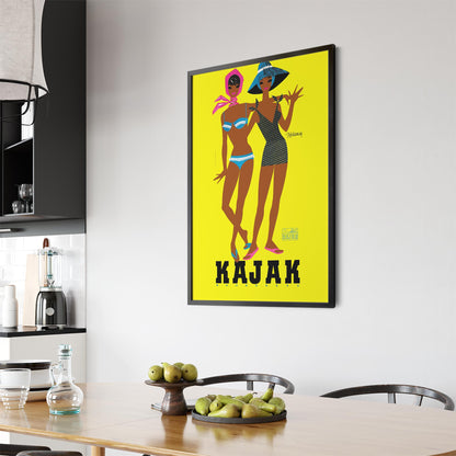 French Fashion "Kojak" Summer | Framed Vintage Poster