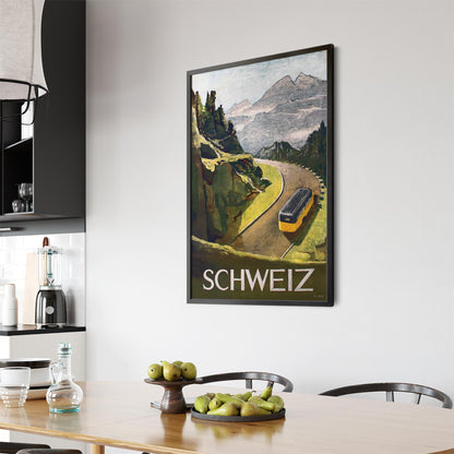 Switzerland by Victor Surbek | Framed Vintage Travel Poster