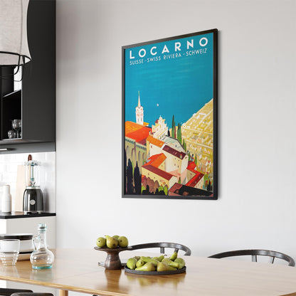 Locarno, Switzerland by Daniele Buzzi | Framed Vintage Travel Poster