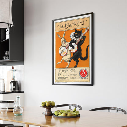 The Black Cat Shortstory Publishing | Framed Vintage Poster