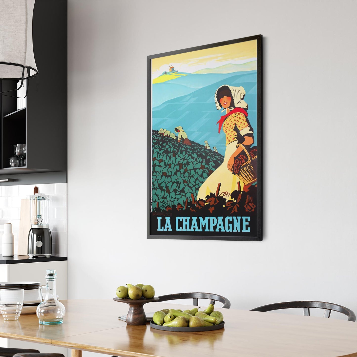 Champagne, France by Adrien Senechal | Framed Vintage Travel Poster