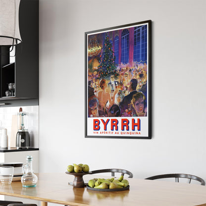 Festive Byrrh by Robert Falcucci | Framed Vintage Poster