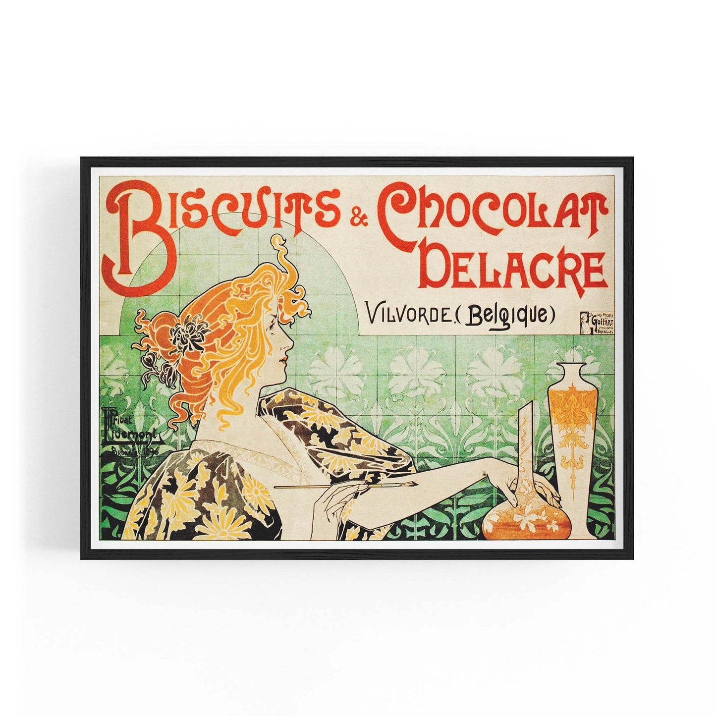 Biscuits & Chocolat Belgian Food | Framed Vintage Poster