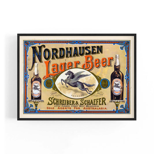 Nordhausen Lager Beer | Framed Vintage Poster