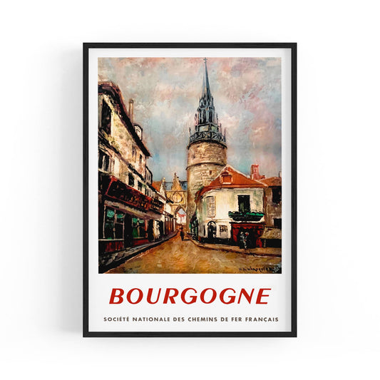 Bourgogne, France - French National Railway | Framed Vintage Travel Poster
