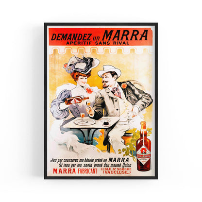 Demandez un Marra French Wine | Framed Vintage Poster