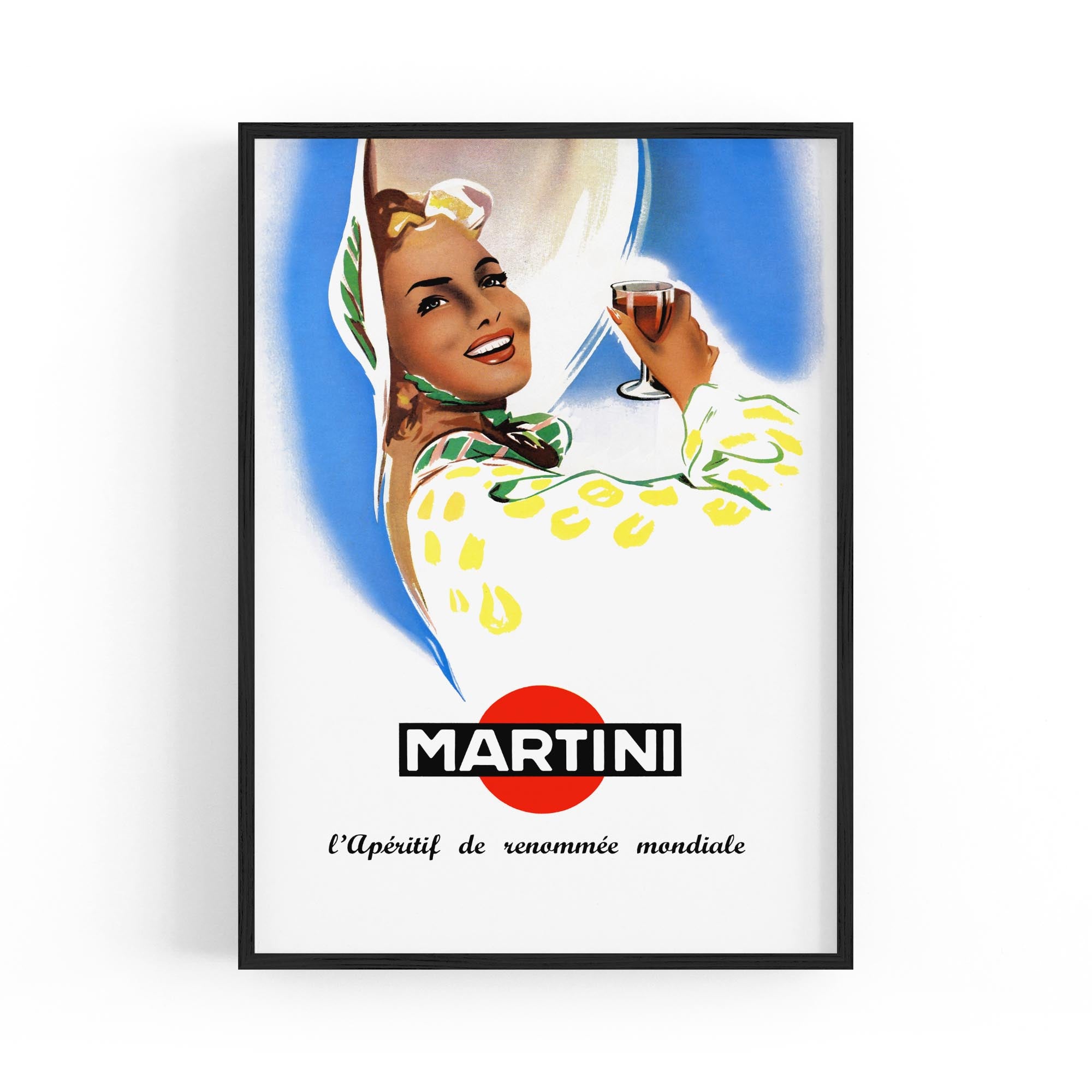 Martini | Framed Vintage Poster – Vintage Wall Art