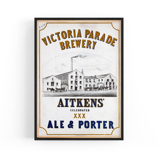 Victoria Parade Brewery, Australia | Framed Vintage Poster