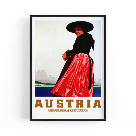 Austria by Osterreichische Verkehrswerbung | Framed Vintage Travel Poster