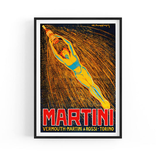 Martini & Rossi Vermouth by Giorgio Muggiani | Framed Vintage Poster