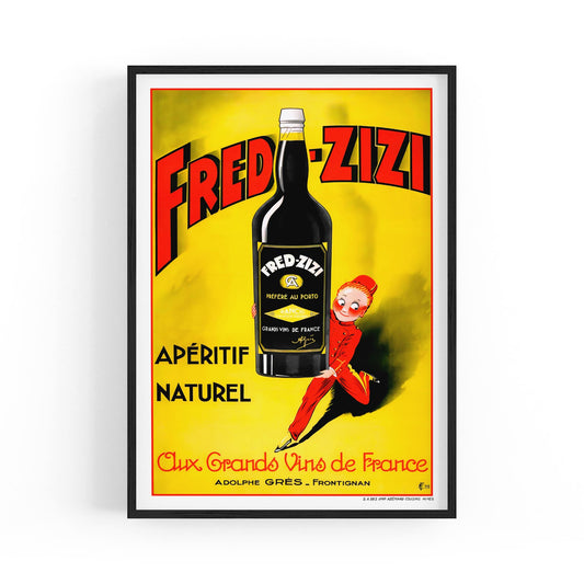 Fred-Zizi Aperitif Naturel | Framed Vintage Poster