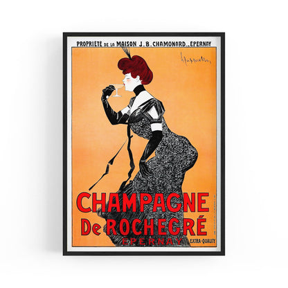 Champagne De Rochegre French Wine | Framed Vintage Poster