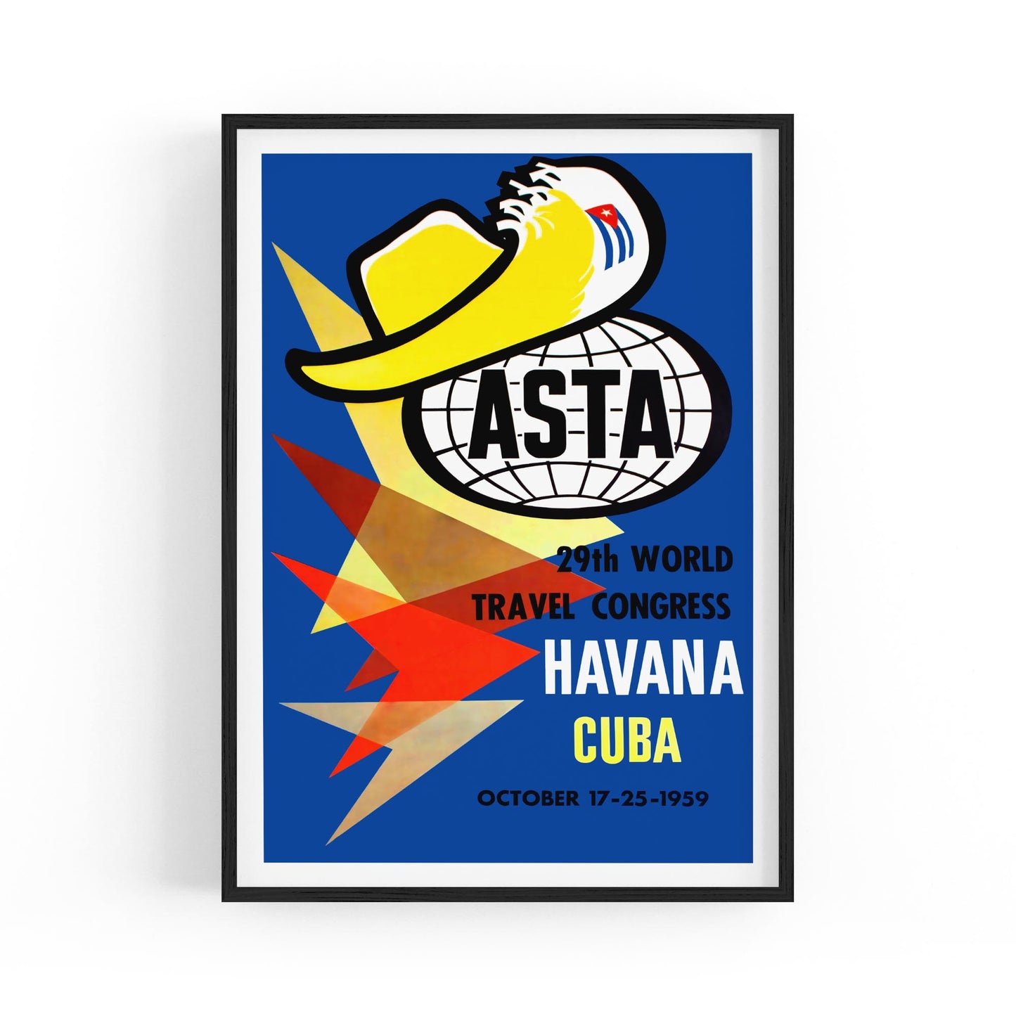 Havana, Cuba - ASTA 29th World Travel Congress 1959 | Framed Vintage Travel Poster