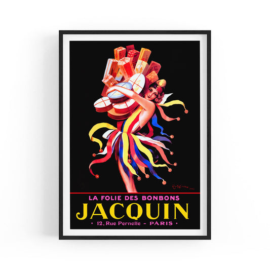 La Folie des Bonbons Jacquin by Leonetto Cappiello | Framed Vintage Poster