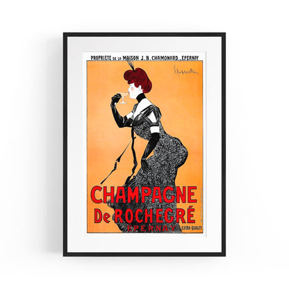 Champagne De Rochegre French Wine | Framed Vintage Poster