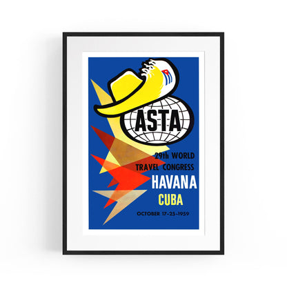 Havana, Cuba - ASTA 29th World Travel Congress 1959 | Framed Vintage Travel Poster