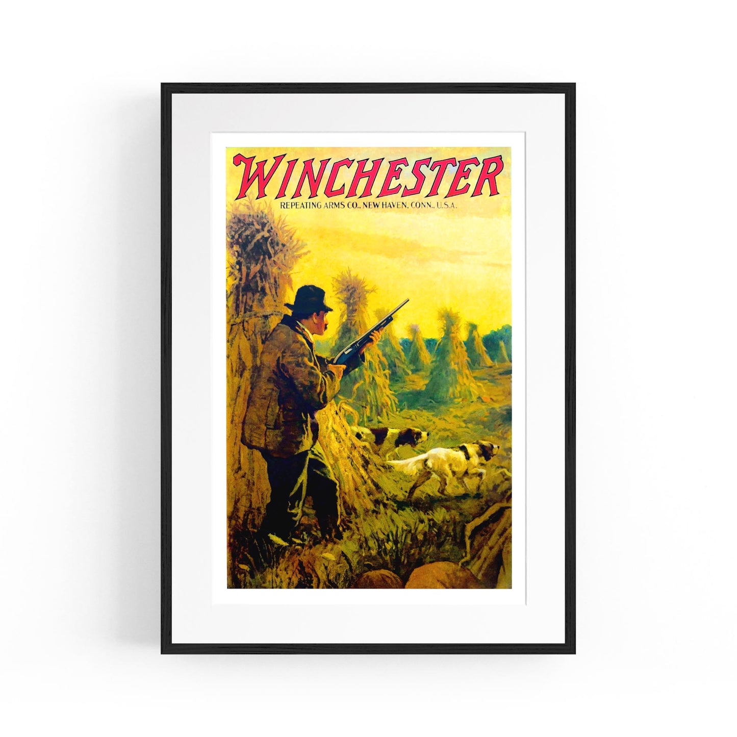 Winchester Firearms & Hunting | Framed Vintage Poster