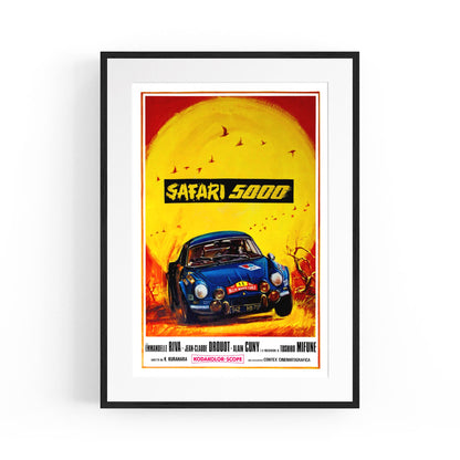 Motorsport "Safari 5000" Italian Movie | Framed Vintage Poster