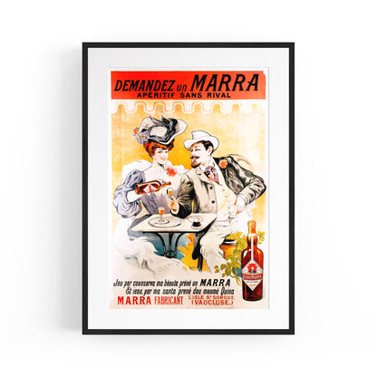 Demandez un Marra French Wine | Framed Vintage Poster