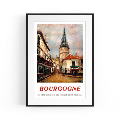 Bourgogne, France - French National Railway | Framed Vintage Travel Poster