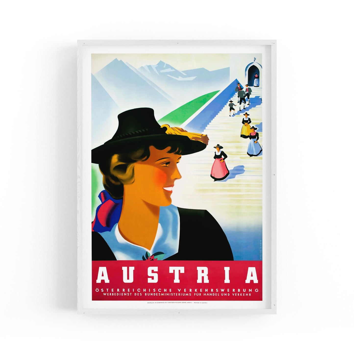 Austrian Traditions by Osterreichische Verkehrswerbung | Framed Vintage Travel Poster