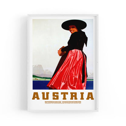 Austria by Osterreichische Verkehrswerbung | Framed Vintage Travel Poster