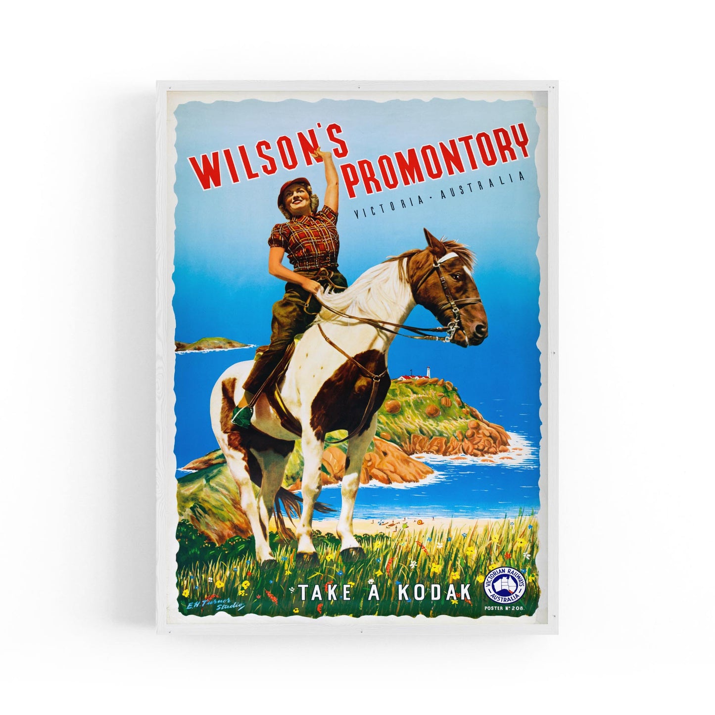 Wilson's Promontory, Victoria Australia "Take a Kodak" | Framed Vintage Poster