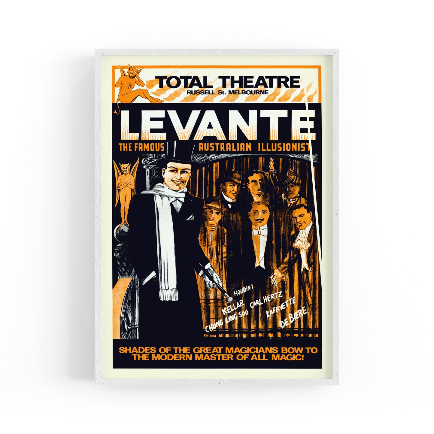 Levante "Total Theatre" Melbourne, Australia | Framed Vintage Poster