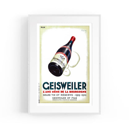 Geisweiler Wine by Manton | Framed Vintage Poster