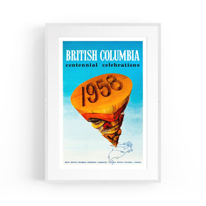 British Columbia, Canada Centennial Celebrations | Framed Vintage Travel Poster