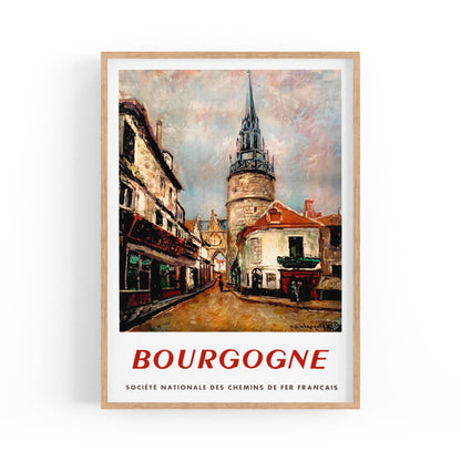 Bourgogne, France - French National Railway | Framed Vintage Travel Poster