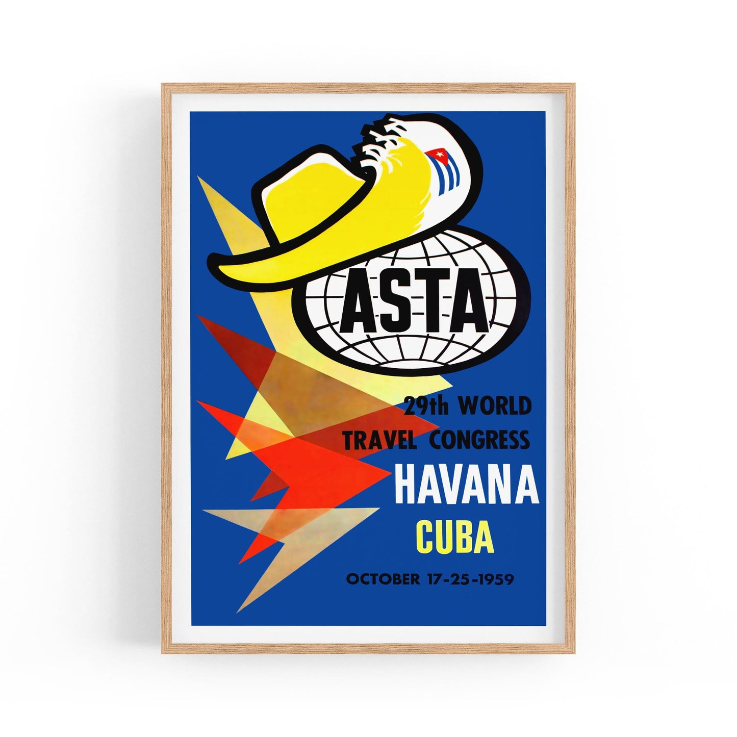 Havana, Cuba - ASTA 29th World Travel Congress 1959 | Framed Vintage Travel Poster