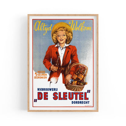 Altyd Welkom - De Sleutel Brewery by D. Rudeman | Framed Vintage Poster