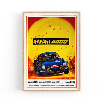 Motorsport "Safari 5000" Italian Movie | Framed Vintage Poster