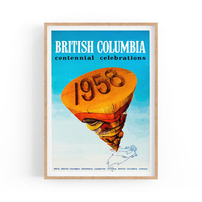 British Columbia, Canada Centennial Celebrations | Framed Vintage Travel Poster