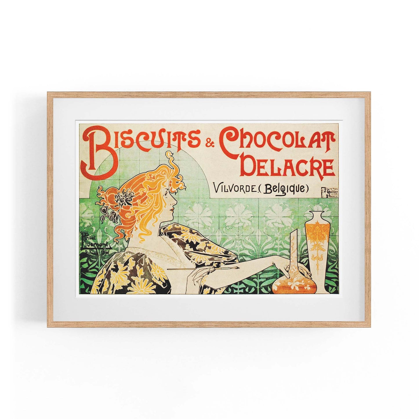 Biscuits & Chocolat Belgian Food | Framed Vintage Poster