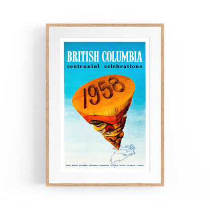 British Columbia, Canada Centennial Celebrations | Framed Vintage Travel Poster