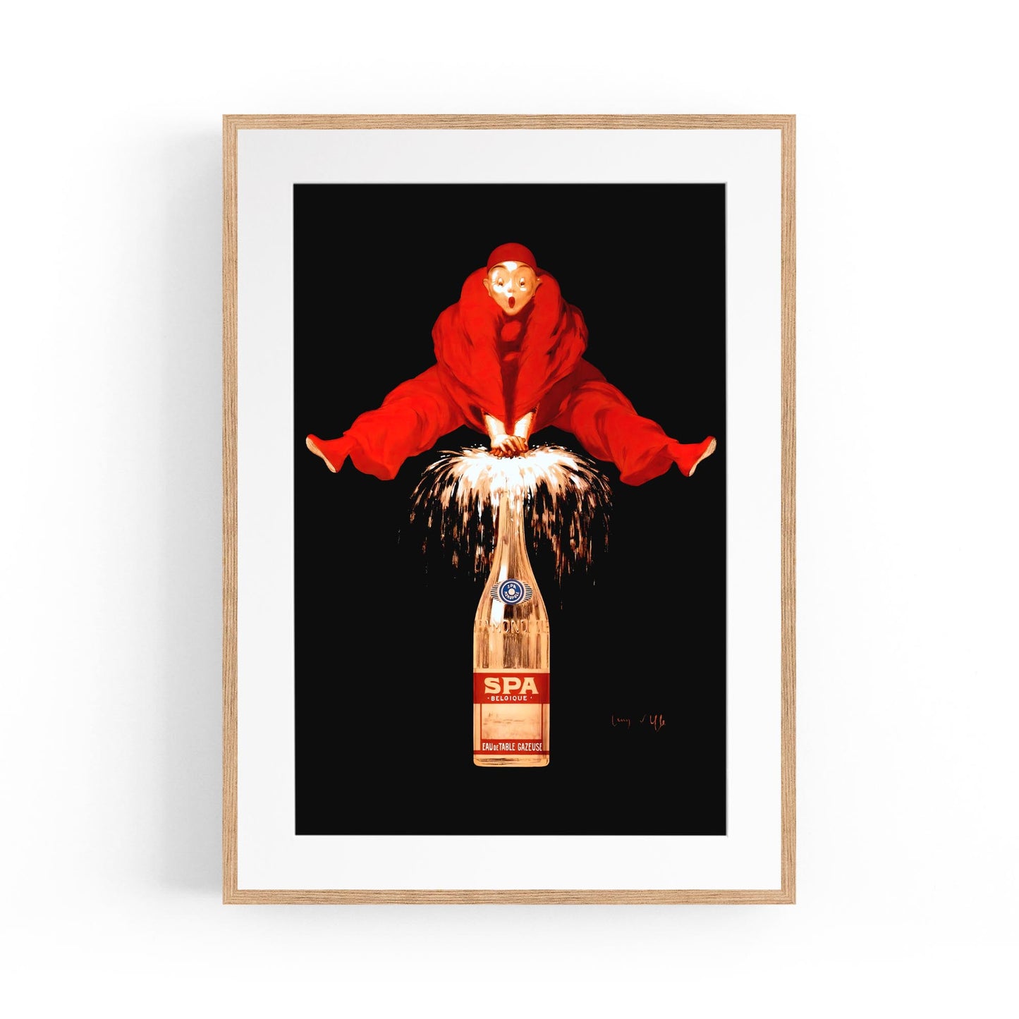 Spa Belgique | Framed Vintage Drink Poster