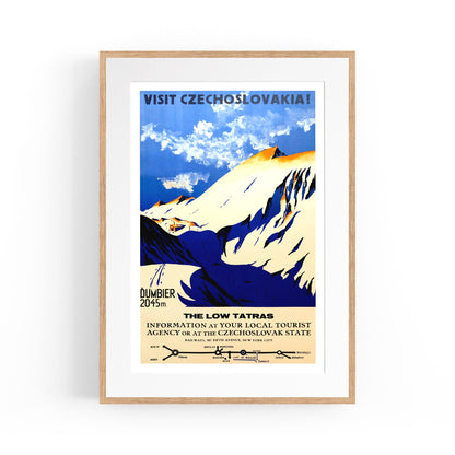 Visit Czechoslovakia - The Low Tatras | Framed Vintage Travel Poster