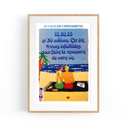 French "Loto" | Framed Vintage Poster