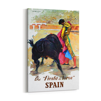 Spain by J. Reus | Framed Canvas Vintage Travel Advertisement