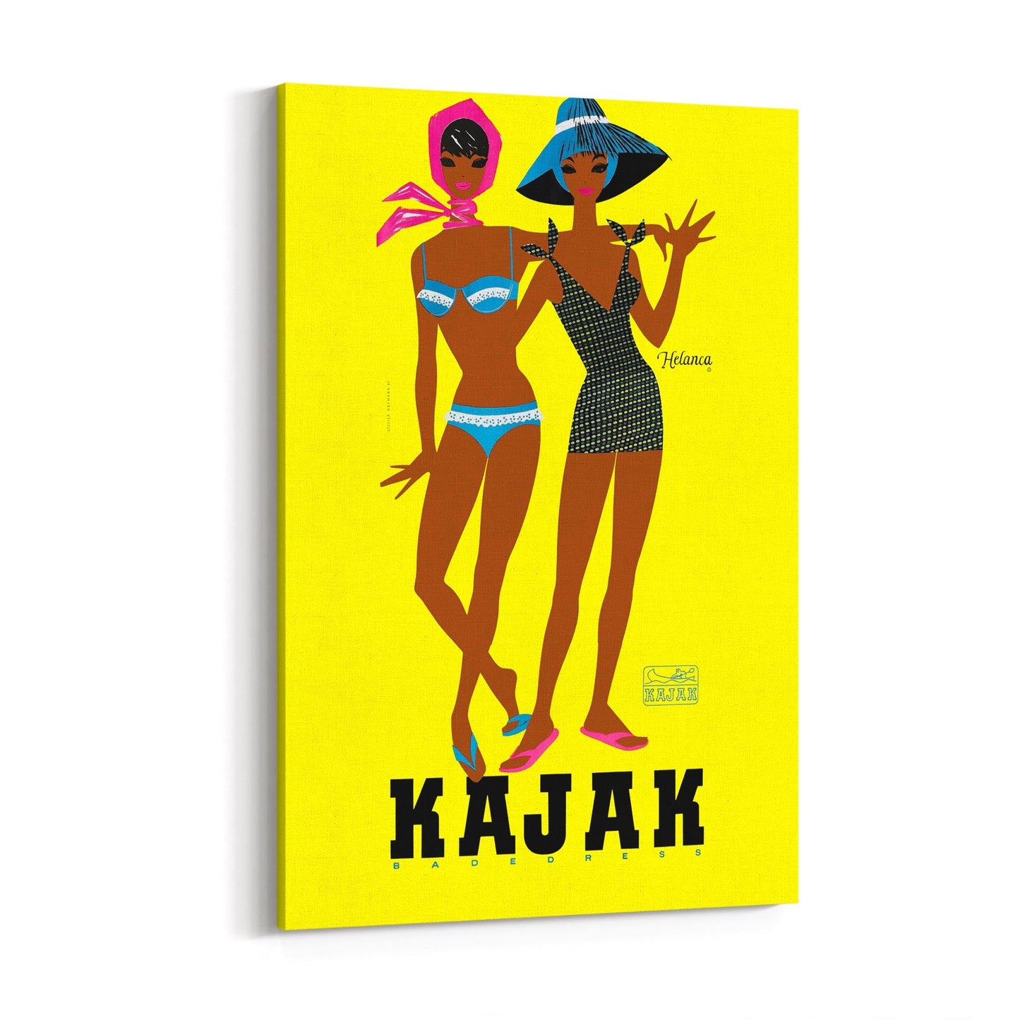 French Fashion "Kojak" Summer | Framed Canvas Vintage Advertisement