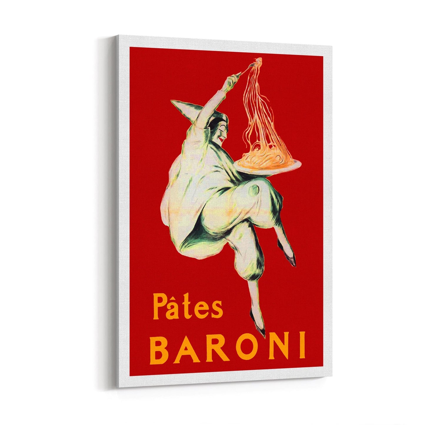 Pates Baroni Pasta by Leonetto Cappiello Food | Framed Canvas Vintage Advertisement