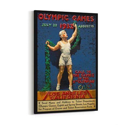 Los Angeles Olympics by Julio Kilenyi | Framed Canvas Vintage Travel Advertisement