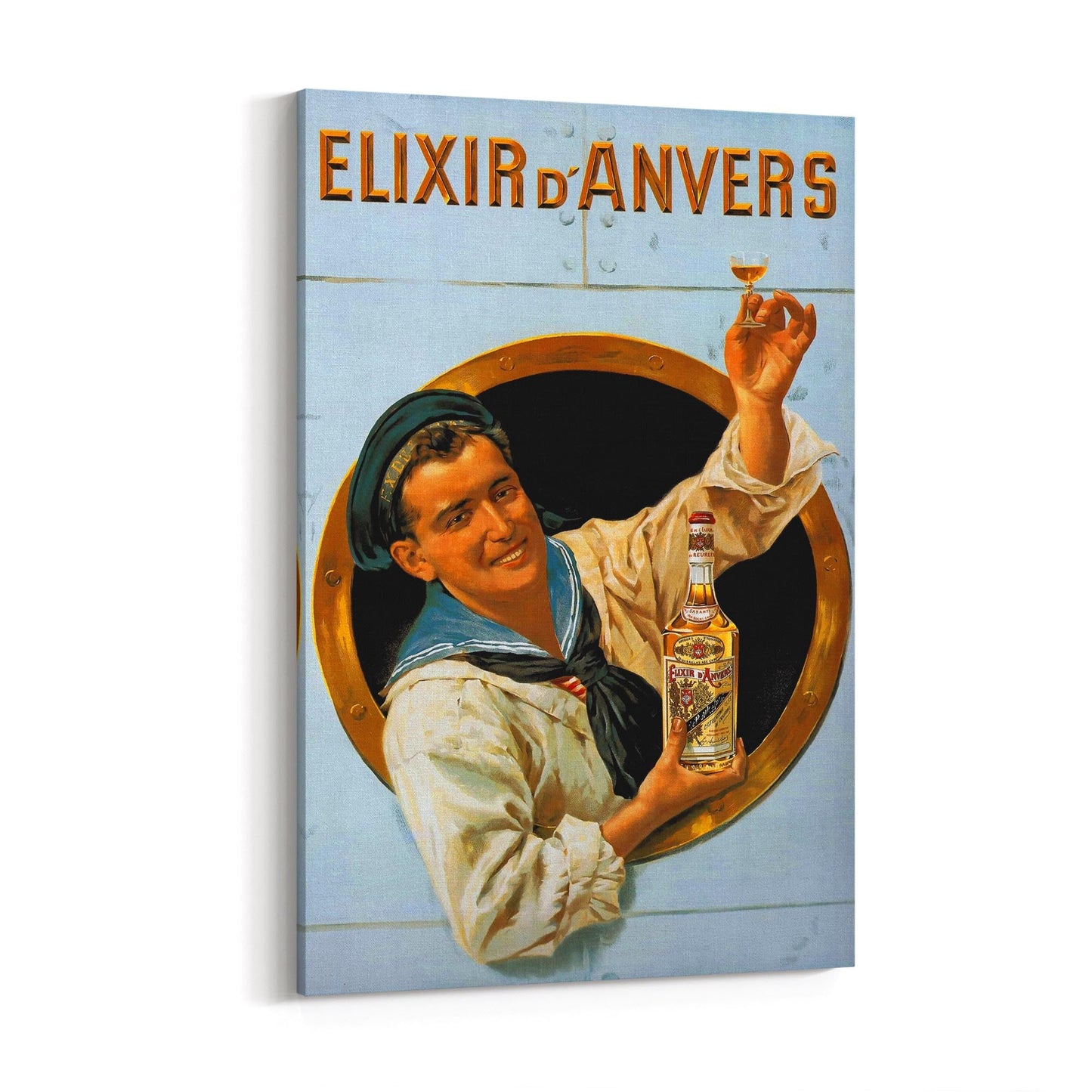 Elixir D'Anvers Belgian | Framed Canvas Vintage Advertisement