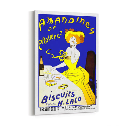 Amandines De Provence Biscuits by Leonetto Cappiello | Framed Canvas Vintage Advertisement