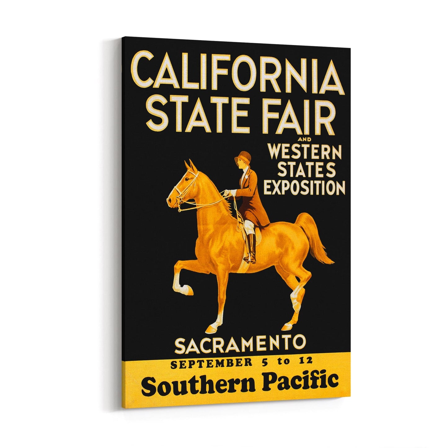 California State Fair | Framed Canvas Vintage Travel Advertisement